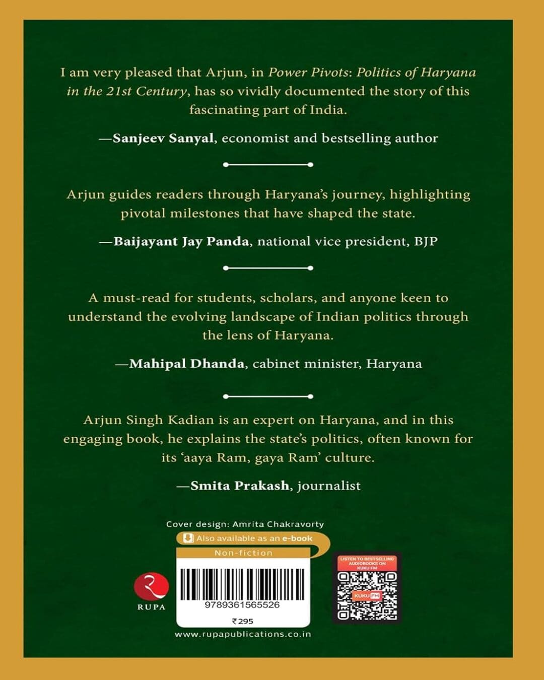 Power Pivots: Politics of Haryana in the 21st Century by Arjun Singh Kadian [Paperback]