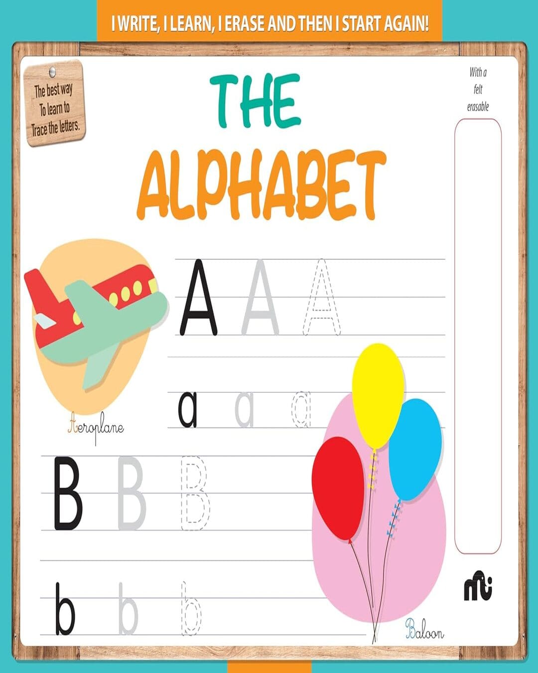 Wipe n Clean : The Alphabet by Moonstone [Hardcover]