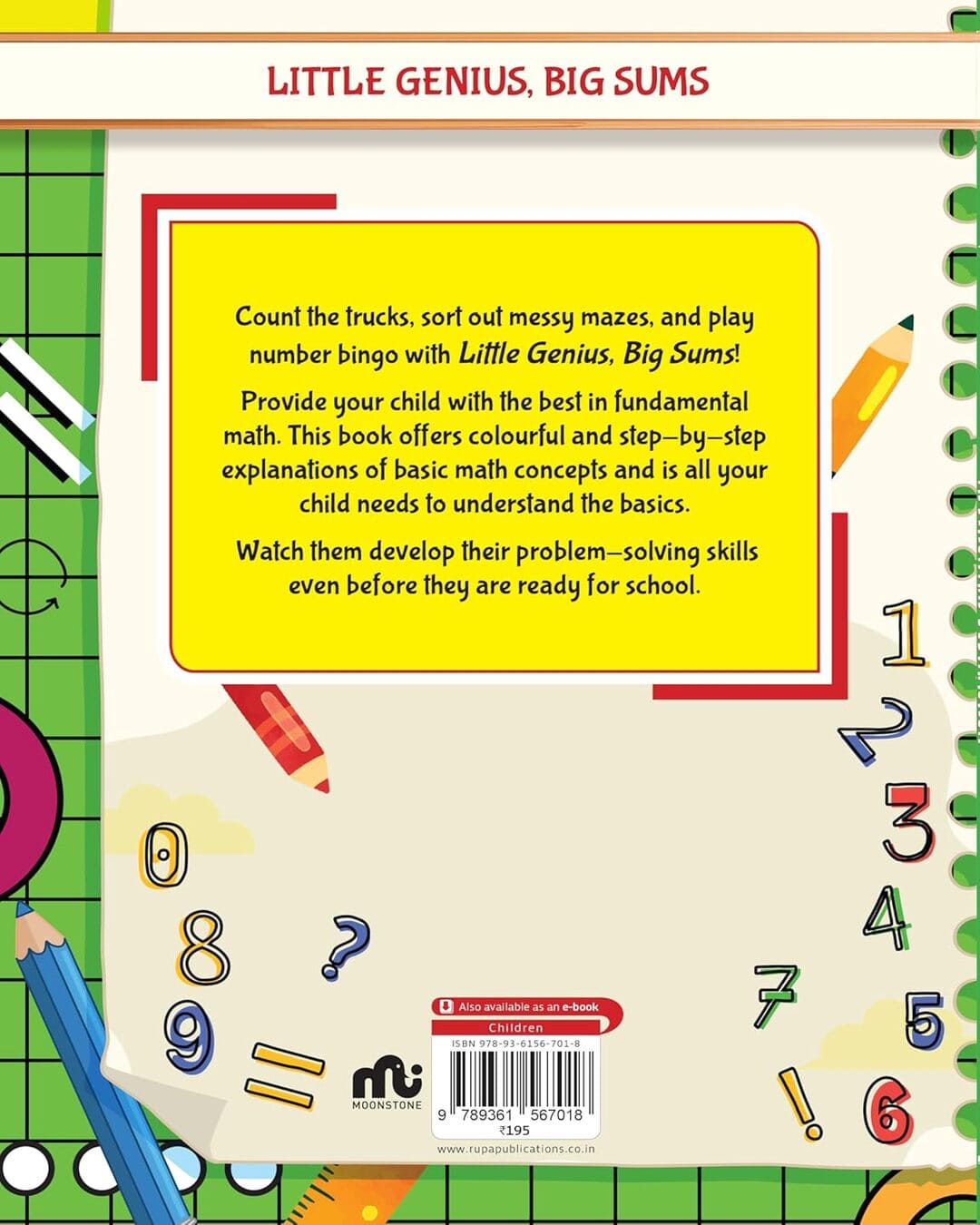 Little Genius, Big Sums : Addition and Subtraction Activity Book [Paperback]