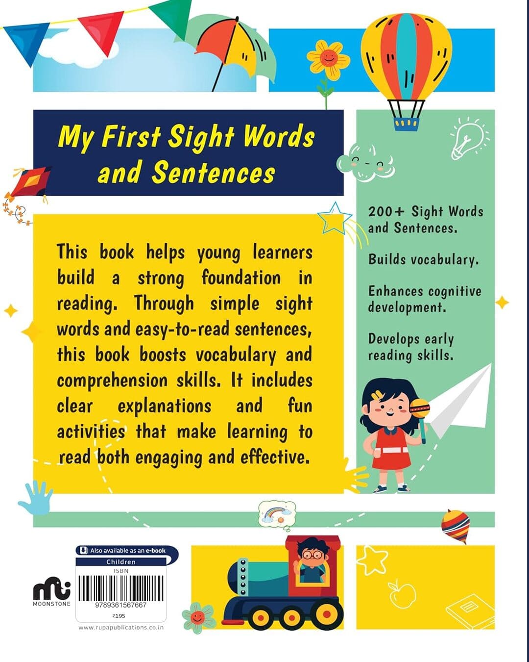 My First Sight Words And Sentences by Moonstone [Paperback]