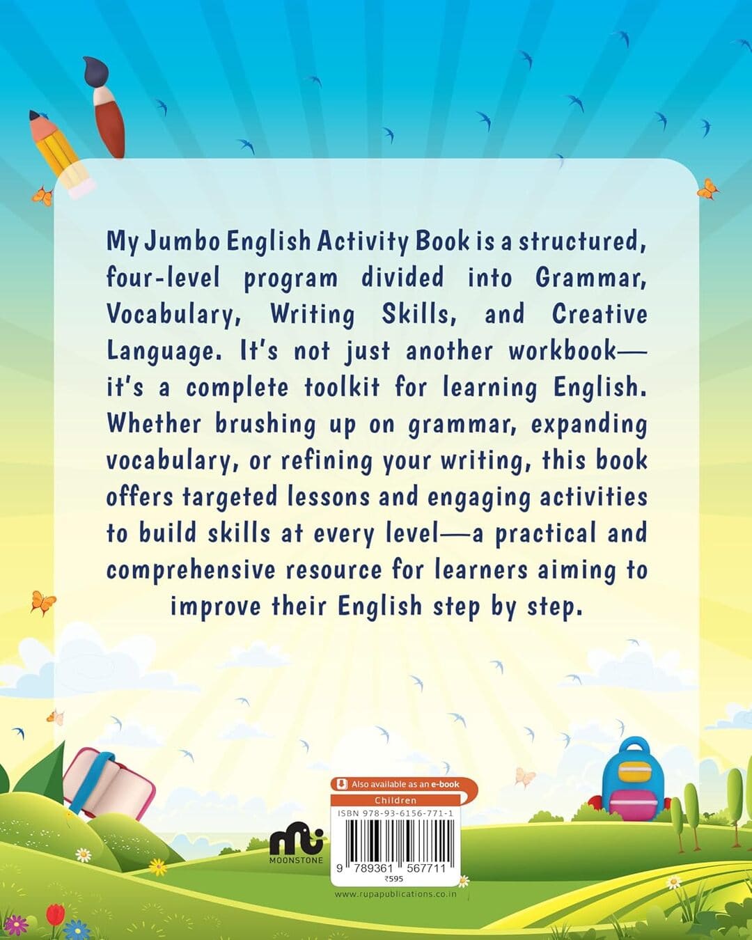 My Jumbo English Activity Book: Helps your child in Spelling, Reading, Writing, Grammar [Paperback]