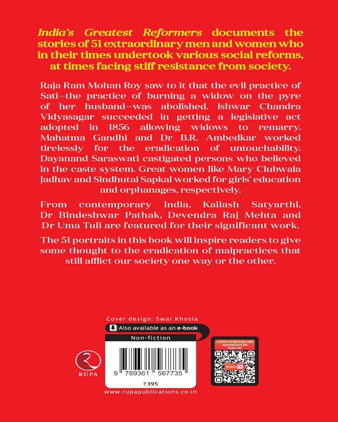 India’s Greatest Reformers: 51 Extraordinary Stories by K.L. Johar [Paperback]