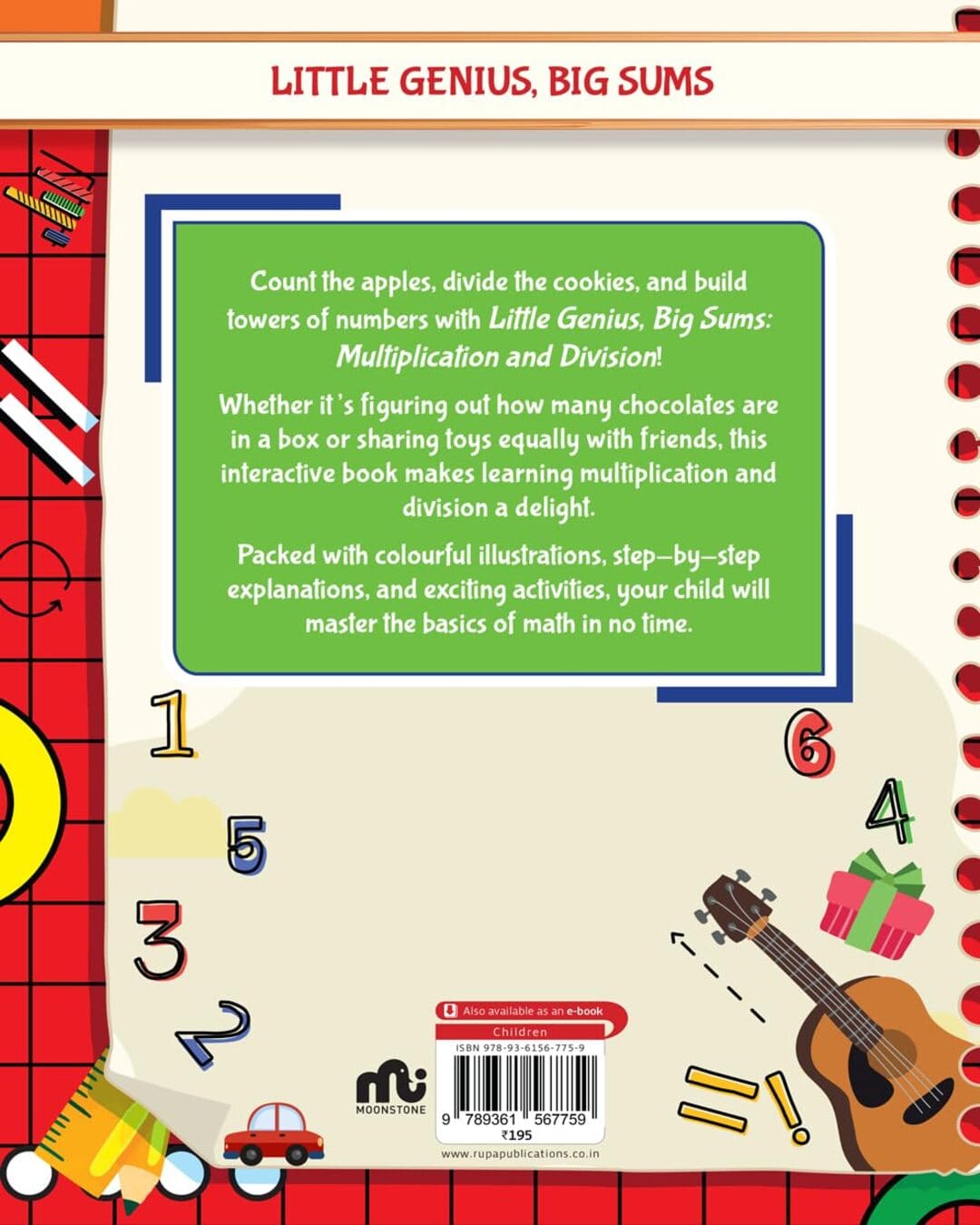 Little Genius,big Sums: Multiplication and Division Activity Book [Paperback]