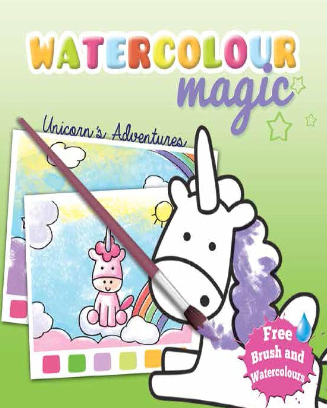 Watercolour Magic: Unicorn’s Adventures by Moonstone [Paperback]