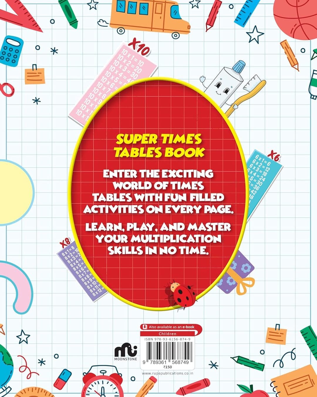 Super Times Tables Book by Moonstone [Paperback]