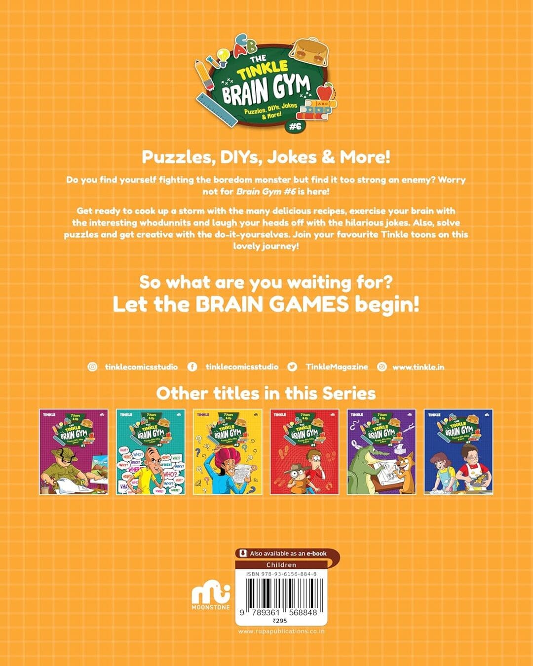 The Tinkle Brain Gym Vol 6 : Puzzles, DIYs, Jokes & More! [Paperback]