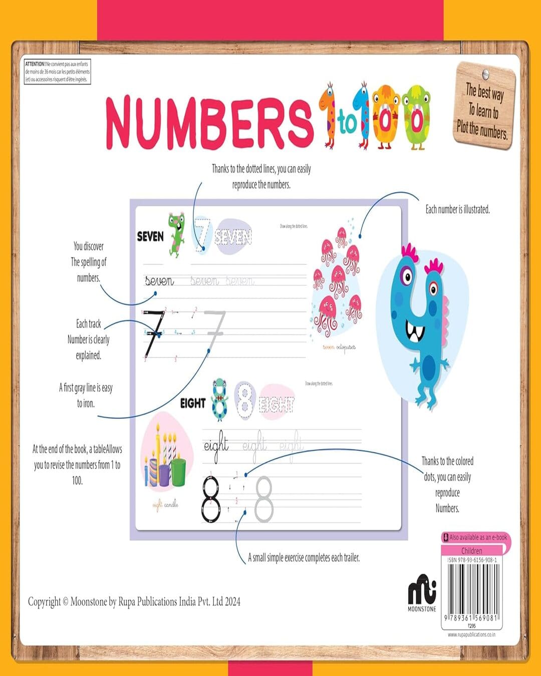 Wipe n Clean : Numbers 1 to 100 by Moonstone [Hardcover]