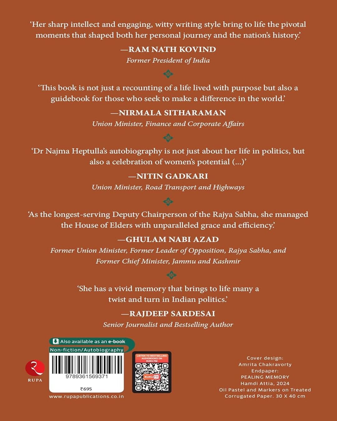 In Pursuit of Democracy: Beyond Party Lines by Najma Heptulla [Hardcover]