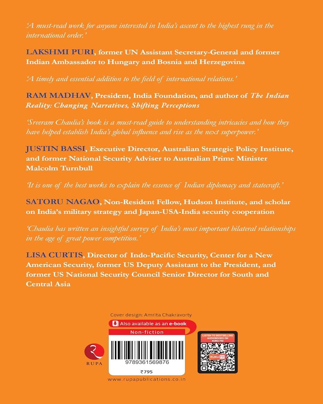 Friends Indias Closest Strategic Partnees by Sreeram Chaulia [Hardcover]