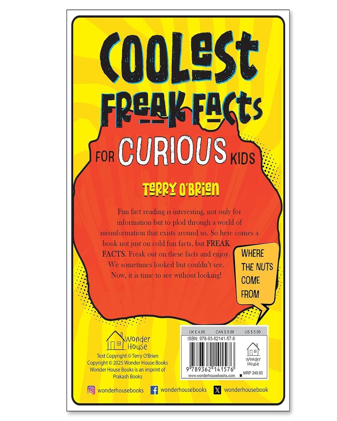 Coolest Freak Facts For Curious Kids by Terry Obrien [Spiral-bound]