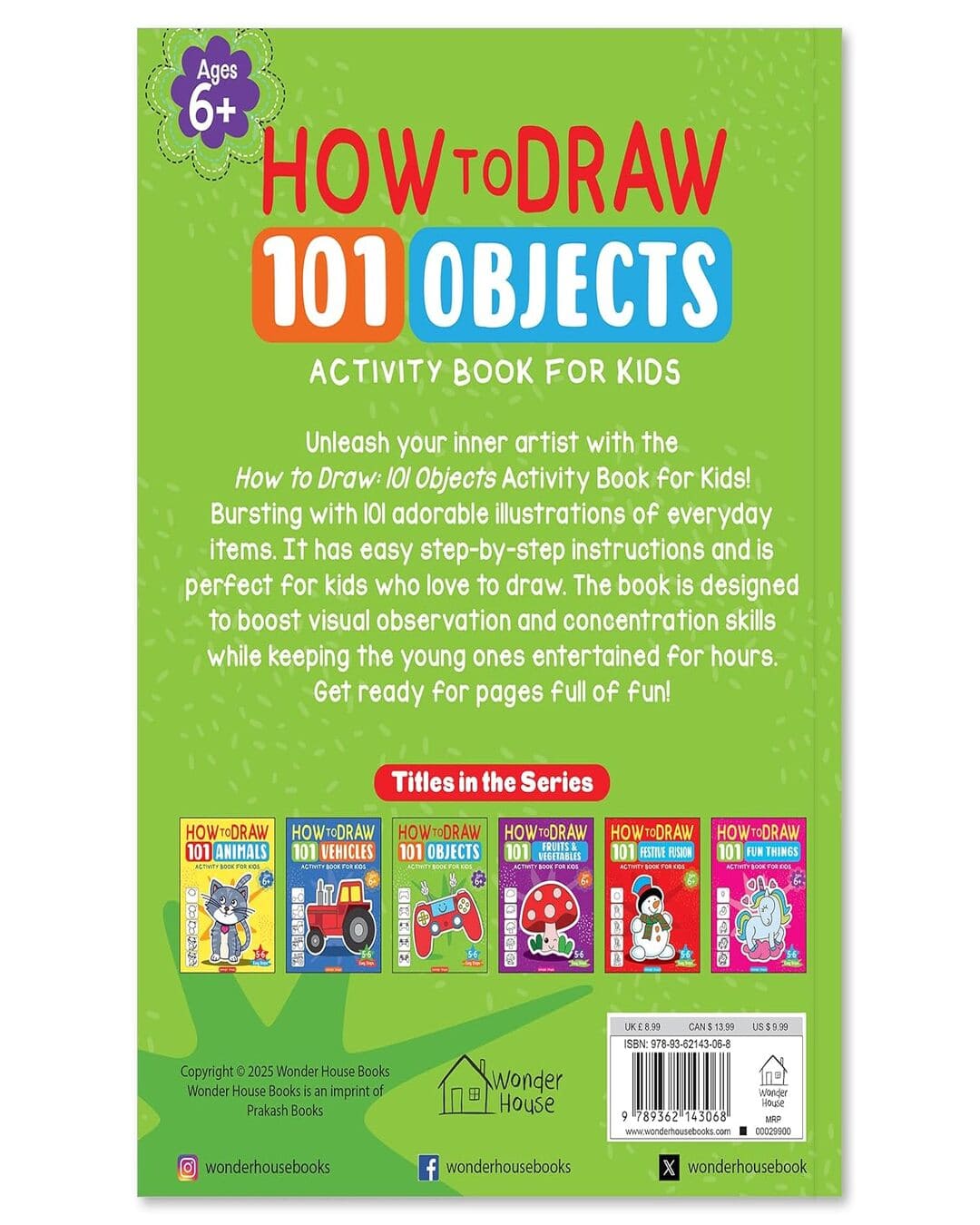 How To Draw 101 Objects by Wonder House Books [Board Book]