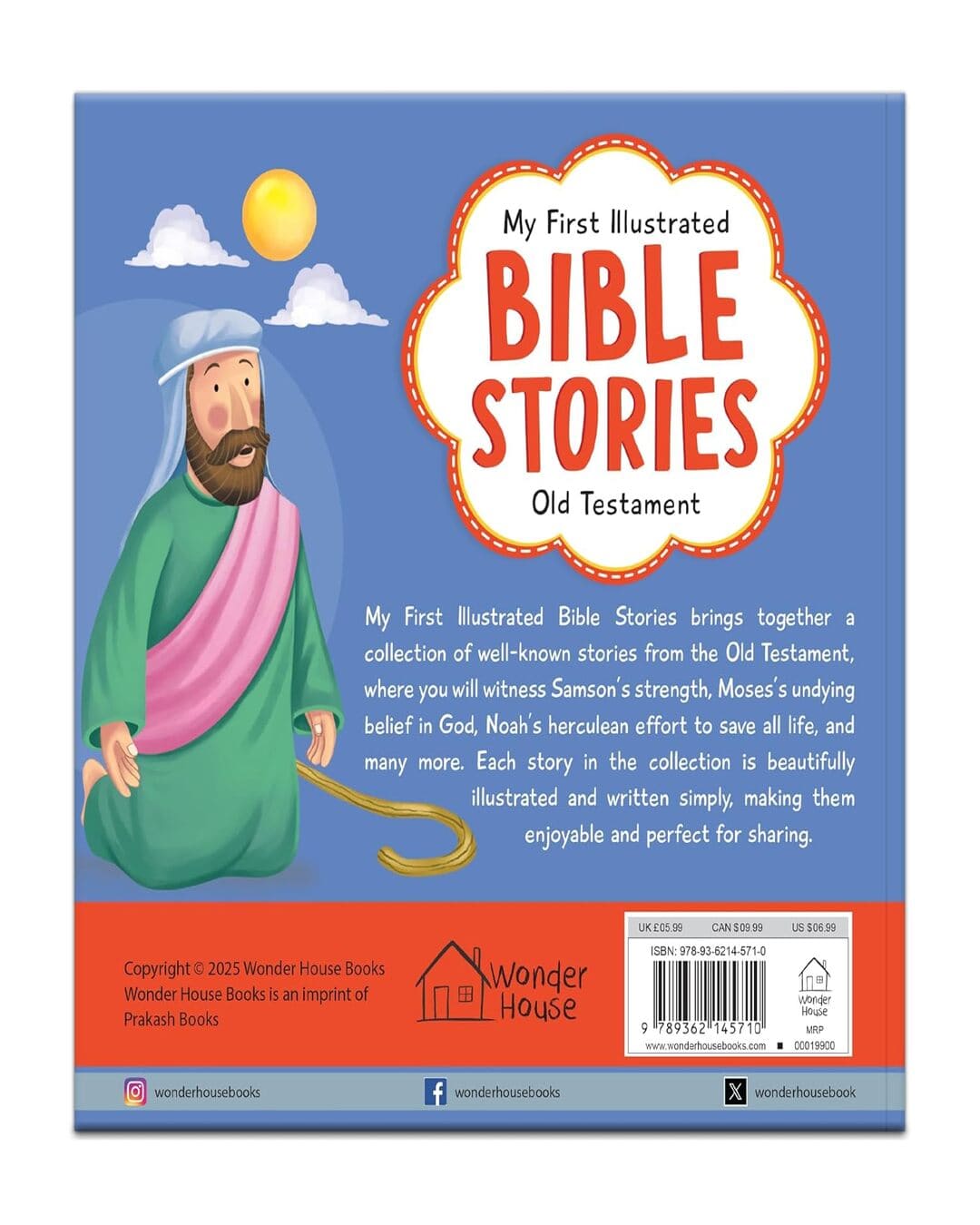 My First Illustrated Bible Stories: Old Testament by Wonder House Books [Hardcover]