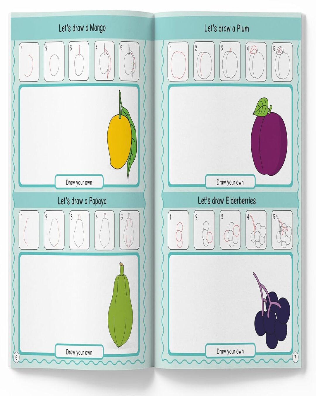 How To Draw 101 Fruits & Vegetables by Wonder House Books [Board Book]