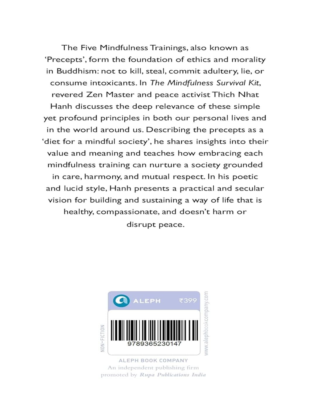 The Mindfulness Survival Kit : Five Essential Practices by Thich Nhat Hanh [Paperback]