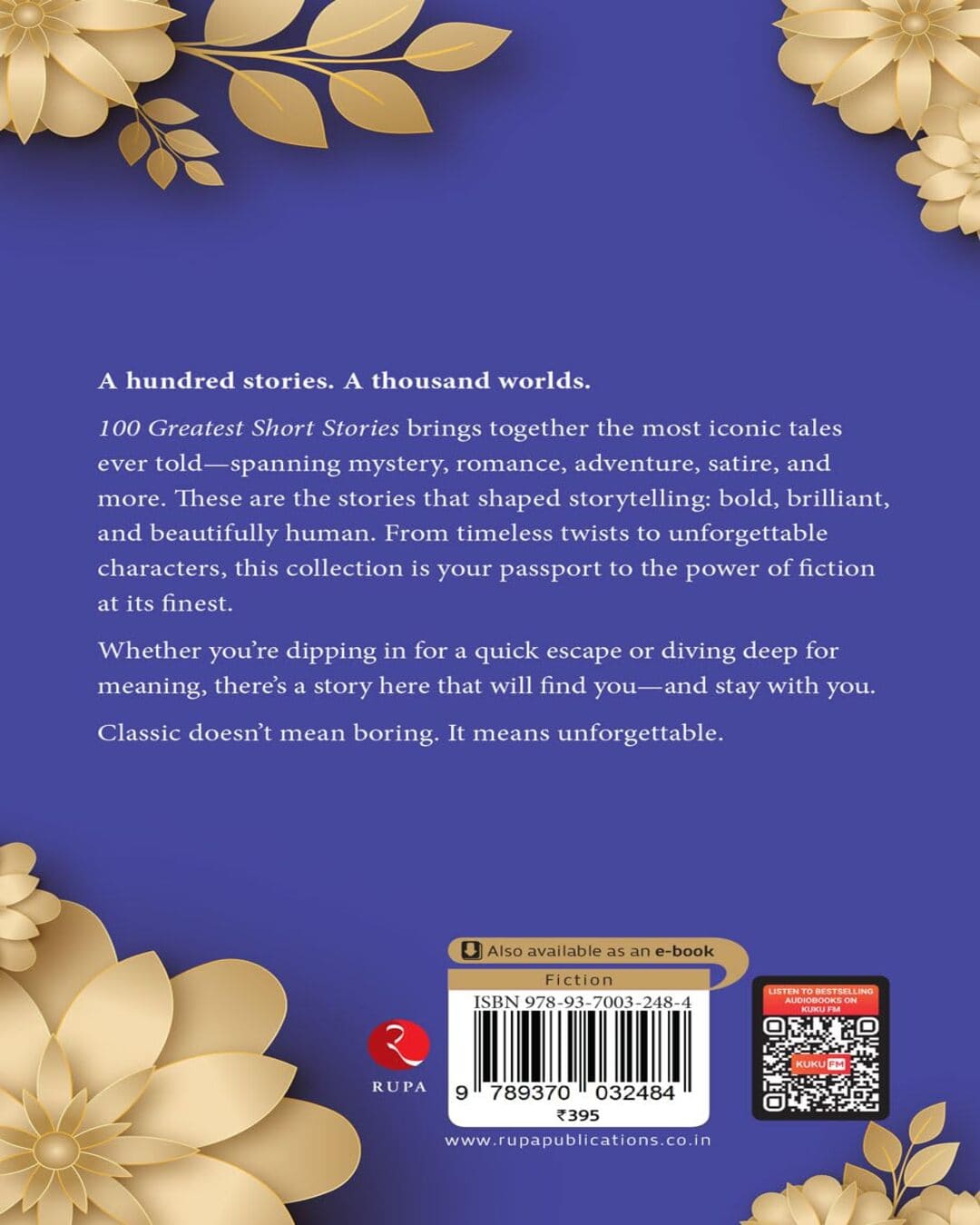 100 Greatest Short Stories by Rupa Publications [Paperback]