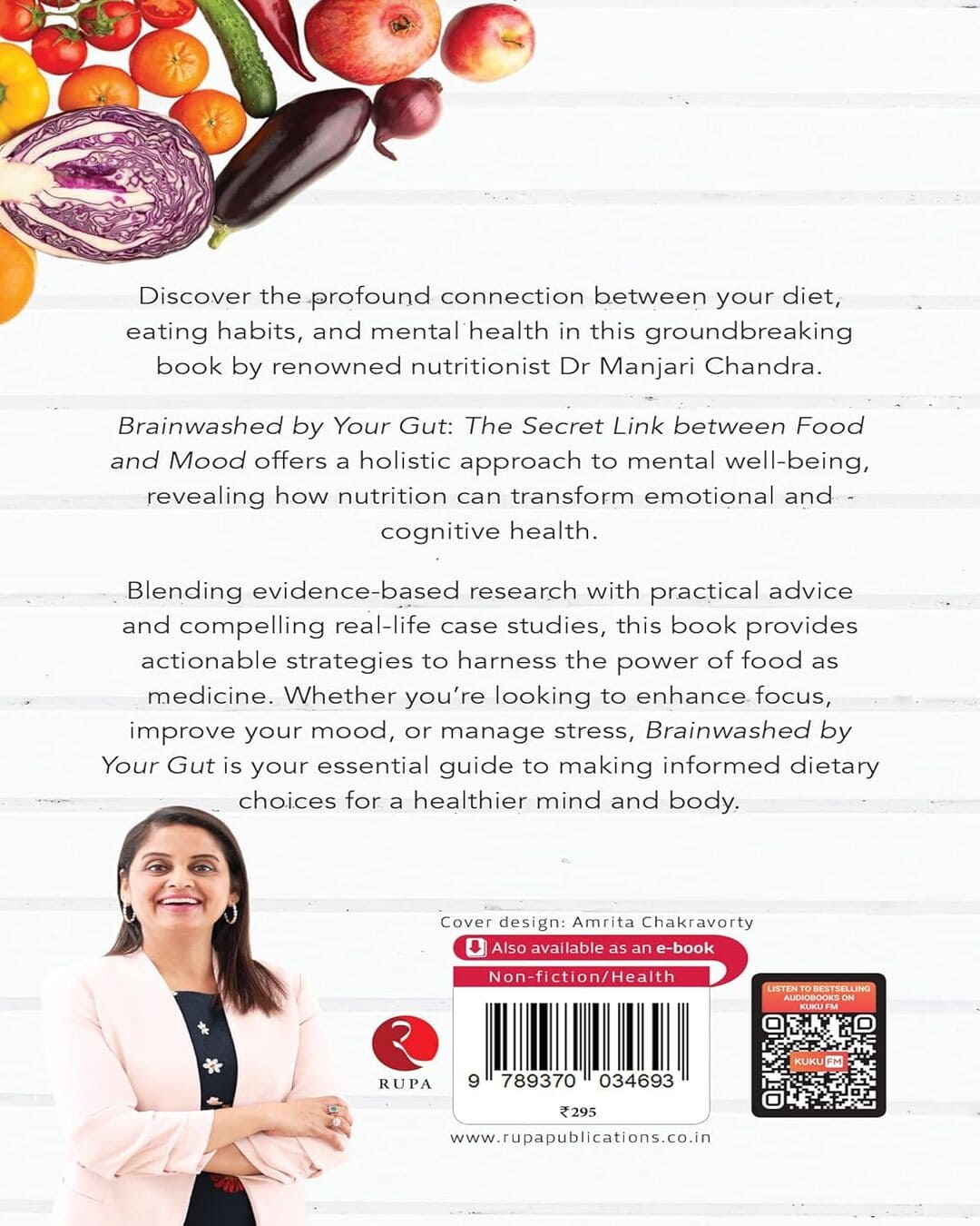 Brainwashed By Your Gut: The Secret Link between Food and Mood by Manjari Chandra [Paperback]