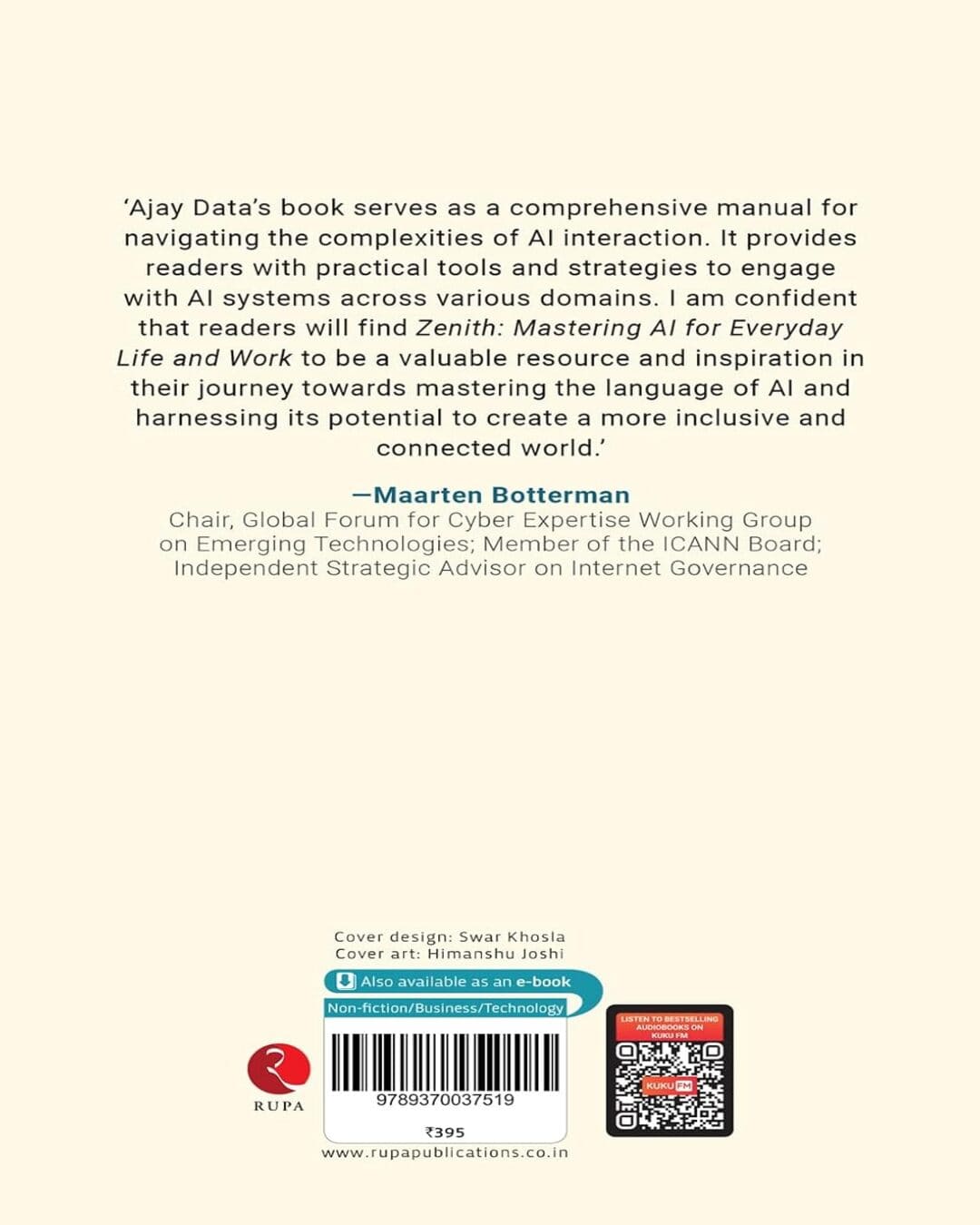 Zenith: Mastering AI for Everyday Life and Work by Ajay Data [Paperback]
