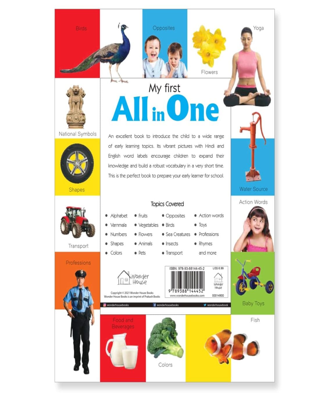 My First All in One : Bilingual Picture Book For Kids Hindi-English by Wonder House Books [Paperback]