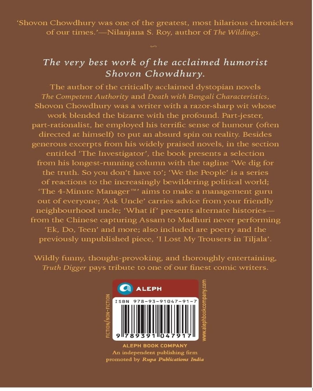 Truth Digger: The Best of Shovon Chowdhury Edited by Sharmila Chowdhury & Sandipan Deb  [Paperback]