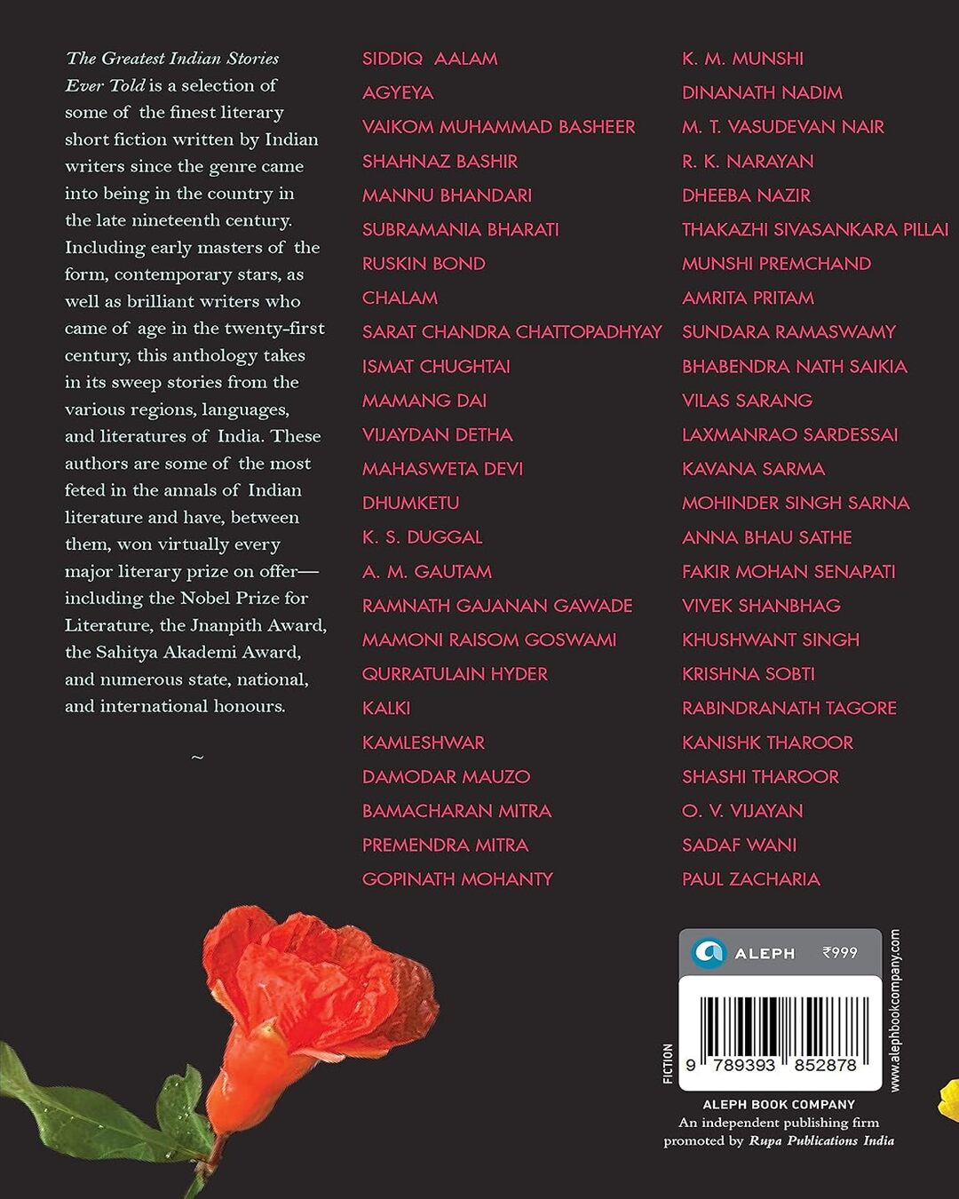 The Greatest Indian Stories Ever Told by Arunava Sinha [Hardcover]