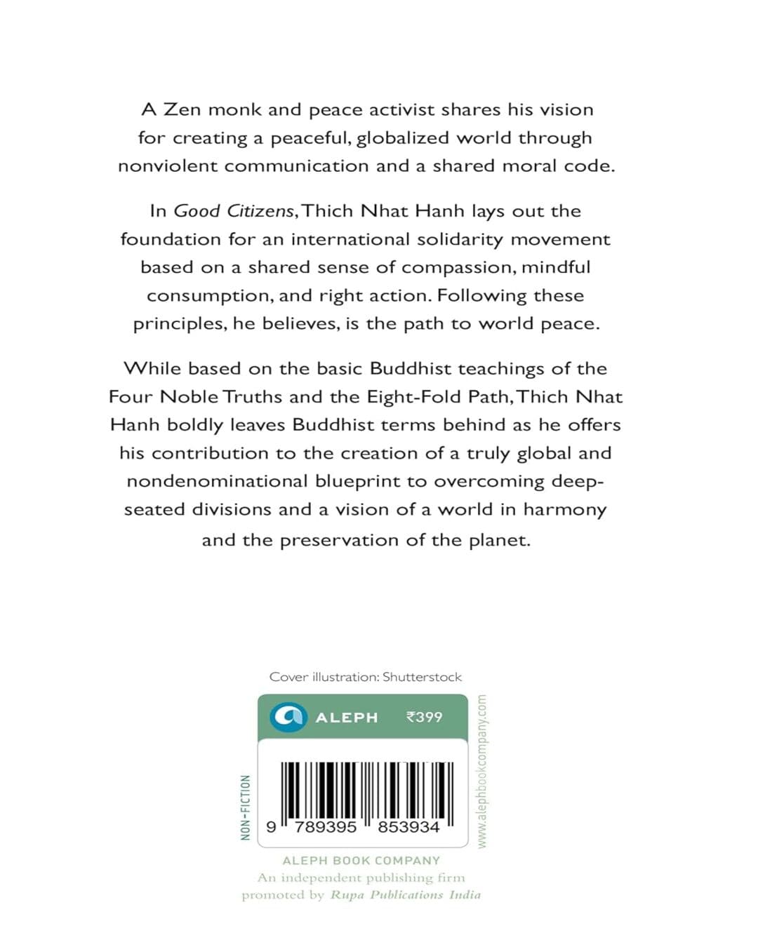 Good Citizens: Creating Enlightened Society by Thich Nhat Hanh [Paperback]