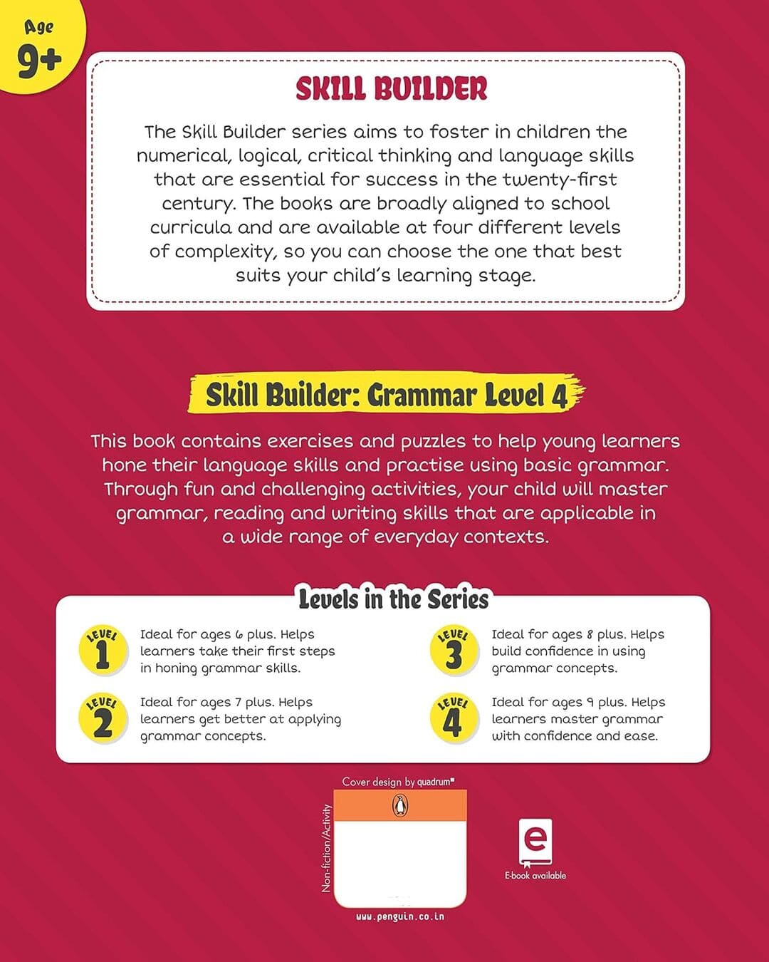 Skill Builders GrammarÂ  Level-4 by Penguin India [Paperback] - versoz.com