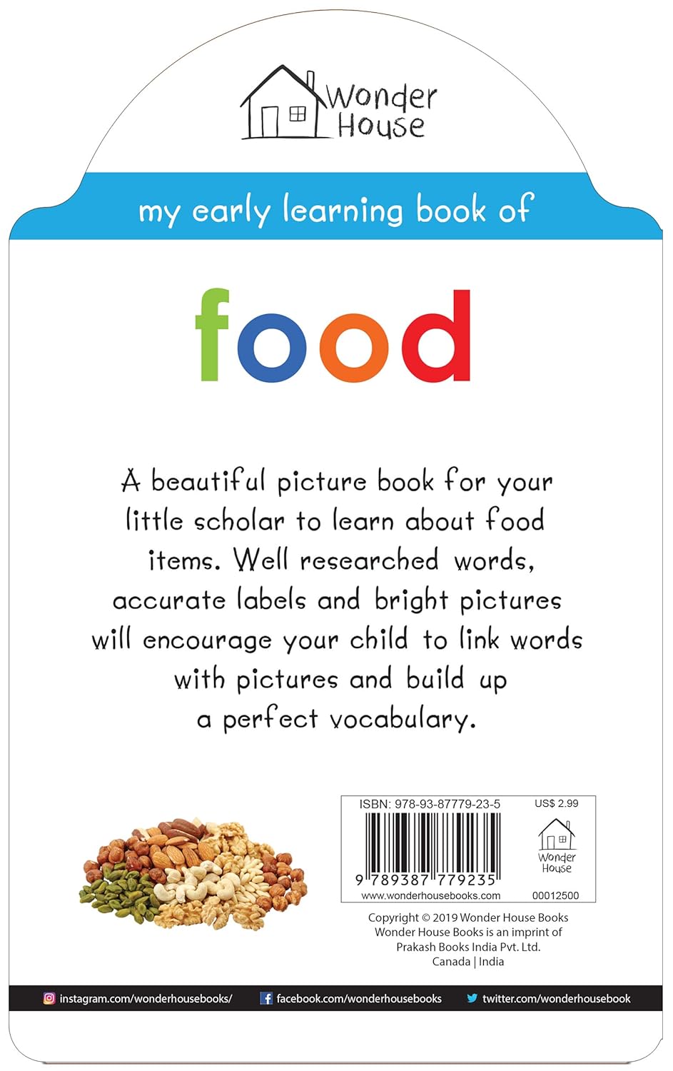 My Early Learning Book of Food: Attractive Shape Board Books For Kids by Wonder House Books [Board Book]