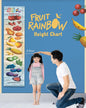 Fruit Rainbow Height Chart ( Kids' Height Chart | Height Measuring Scale Sticker | Height Chart Wall Sticker for Children | Nursery Decoration) by Wonder House Books