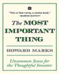 The Most Important Thing: Uncommon Sense for The Thoughtful Investor by Howard Marks [Paperback] - versoz.com