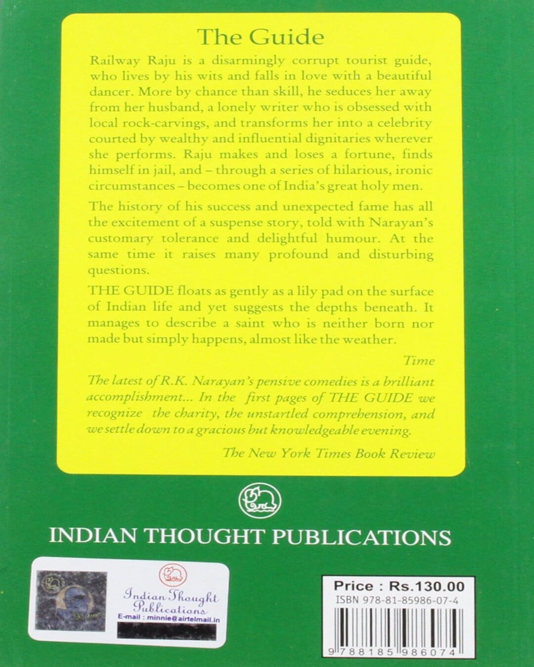 The Guide by R K Narayan [Paperback] - versoz.com