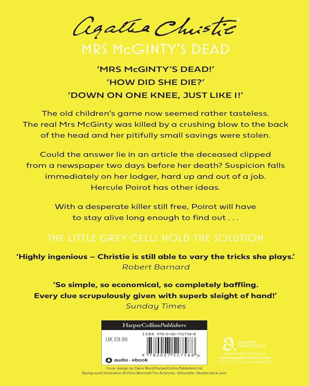 Mrs McGinty’s Dead by Agatha Christie [Paperback]