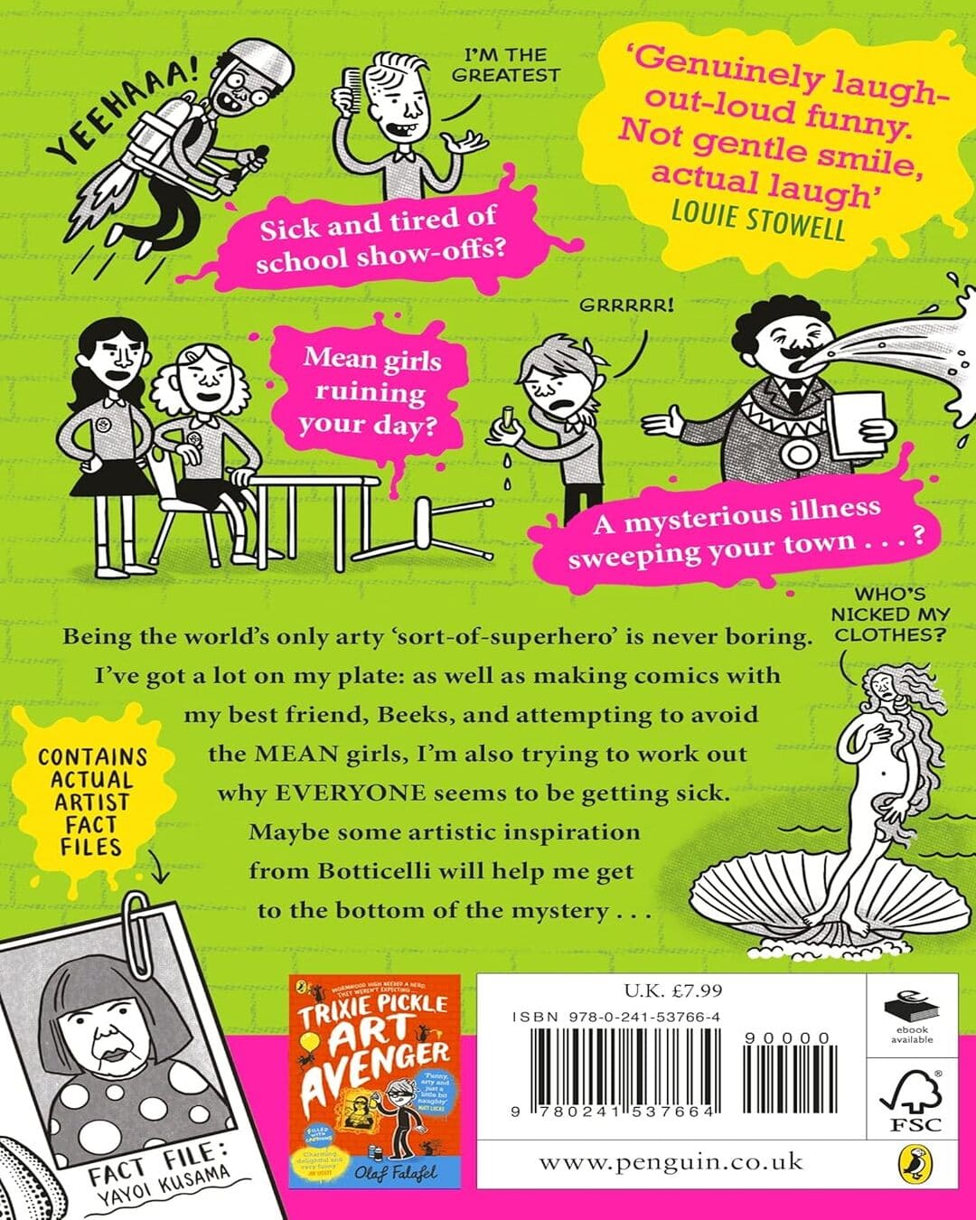 Trixie Pickle Art Avenger: Toxic Takedown by Falafel, Olaf [Paperback]