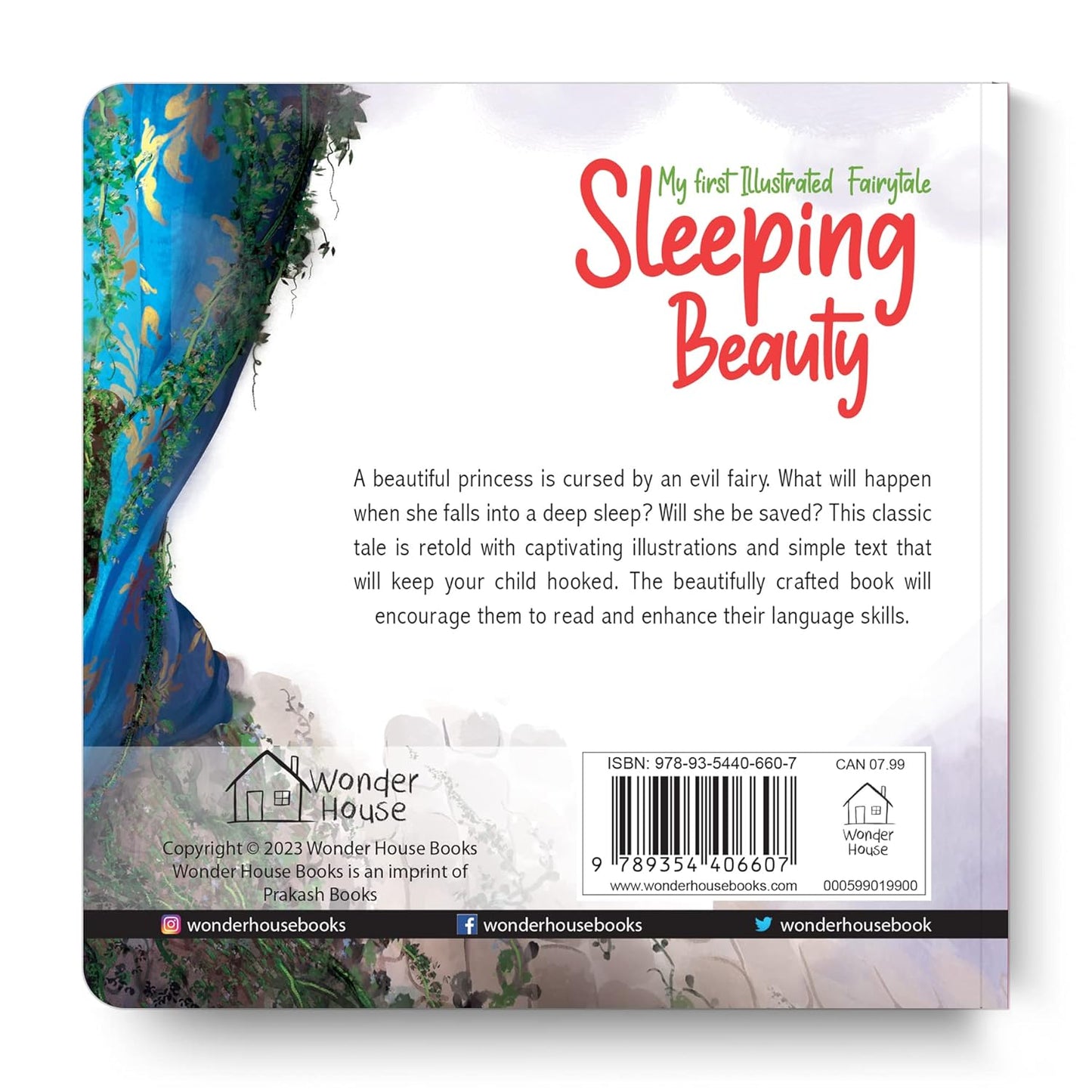 My First Illustrated Fairytale Board Book - Sleeping Beauty Board Book by Wonder House Books [Paperback]
