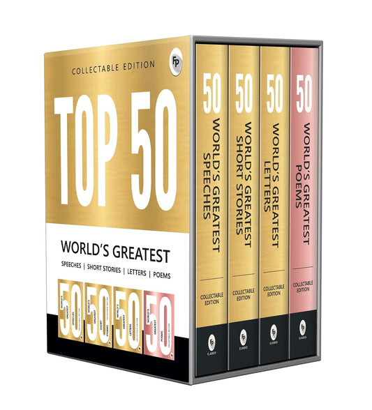 Top 50 World’s Greatest Short Stories, Speeches, Letters & Poems, COLLECTABLE EDITION (Box Set of 4 Books) [Paperback] - versoz.com