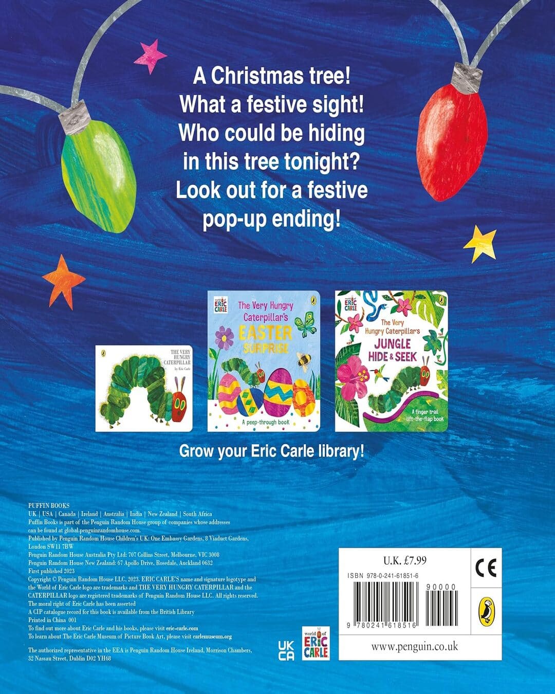 The Very Hungry Caterpillars Christmas Tree by Carle Eric [Board book]