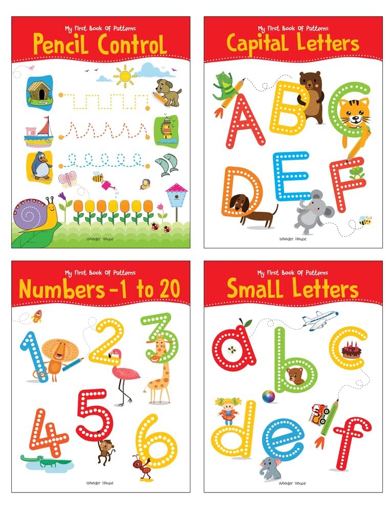 My First Super Boxset of Pencil Control and Patterns : Pack of 4 interactive activity books to practice Patterns, Numbers and Alphabet: A set of 4 ... to practice Patterns, Numbers and Alphabet  [Paperback]
