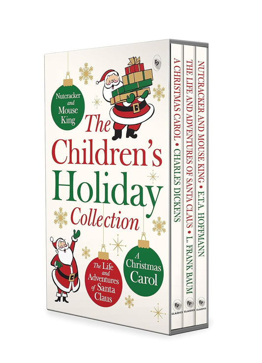 Children’s Holiday Collection Boxed Set (A Christmas Carol, The Life and Adventures of Santa Claus, Nutcracker and the Mouse King) by L. Frank Baum Charles Dickens, E.T.A Hoffman [Paperback] - versoz.com