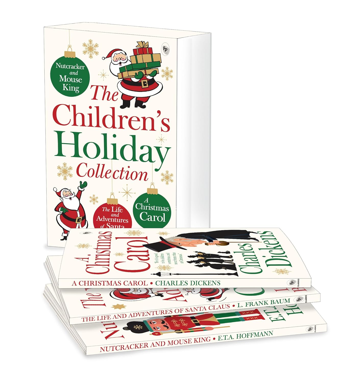 Children’s Holiday Collection Boxed Set (A Christmas Carol, The Life and Adventures of Santa Claus, Nutcracker and the Mouse King) by L. Frank Baum Charles Dickens, E.T.A Hoffman [Paperback] - versoz.com