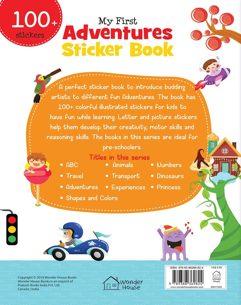 My First Adventures Sticker Book: My first sticker books by Wonder House Books [Paperback]