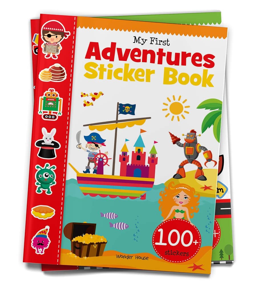 My First Adventures Sticker Book: My first sticker books by Wonder House Books [Paperback]