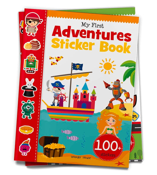 My First Adventures Sticker Book: My first sticker books by Wonder House Books [Paperback]