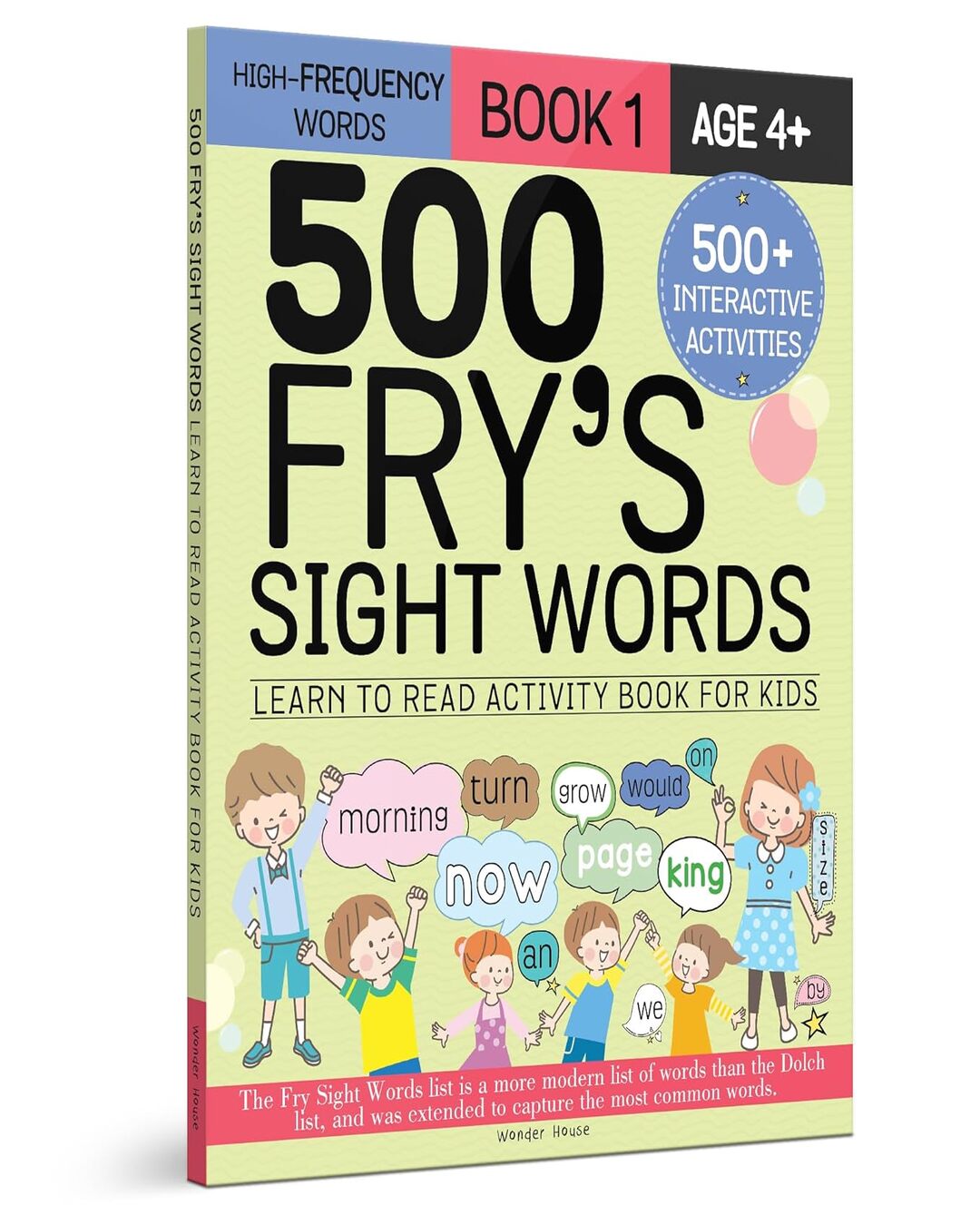 500 Fry's Sight Words: Learn to Read Activity Book for Kids - Book -1 [Paperback]