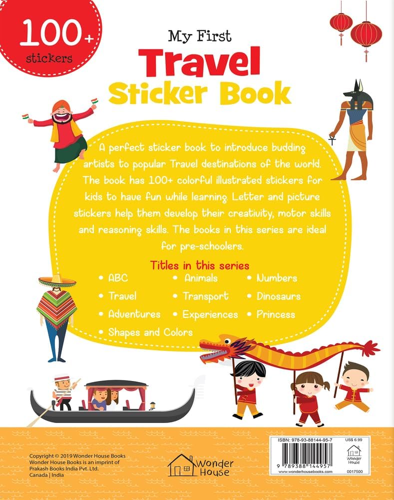 My First Travel Sticker Book: Exciting Sticker Book With 100 Stickers by Wonder House Books [