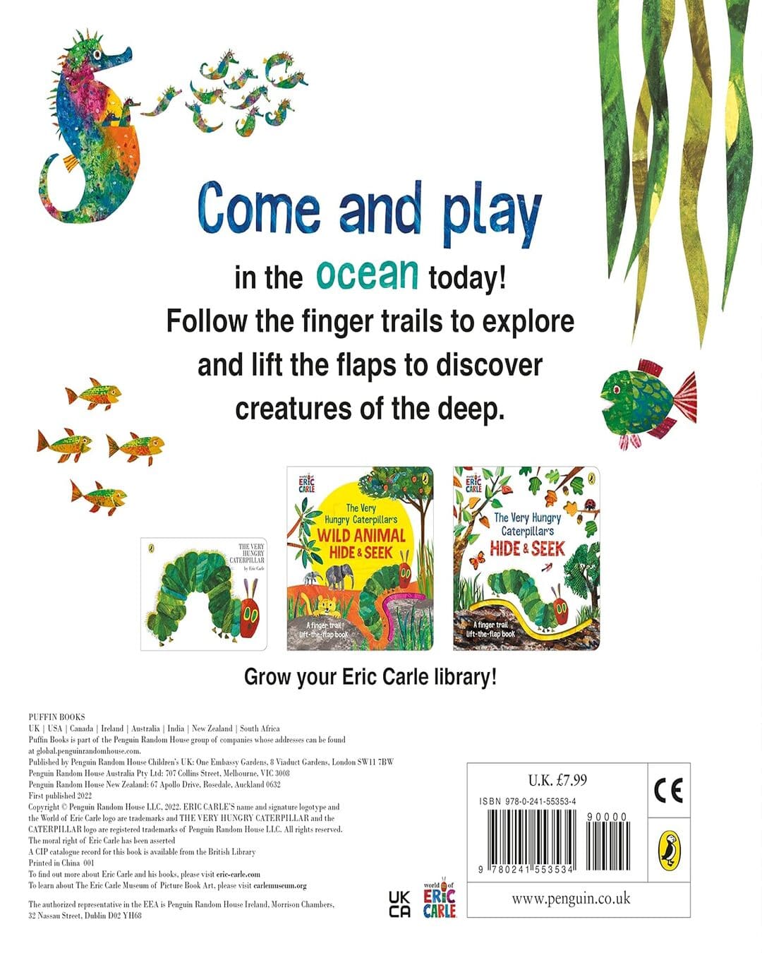 The Very Hungry Caterpillars Ocean Hide-And-Seek by Eric Carle [Board book] - versoz.com