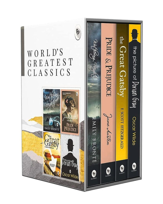 World’s Greatest Classic (Set of 4 Books) by Jane Austen F. Scott Fitzgerald, Oscar Wilde, Emily Brontë [Paperback]