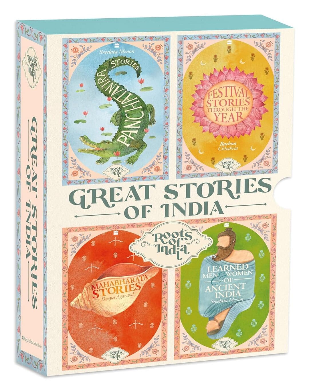 GREAT STORIES OF INDIA: Roots of India Series: Boxset of 4 books [Paperback] - versoz.com