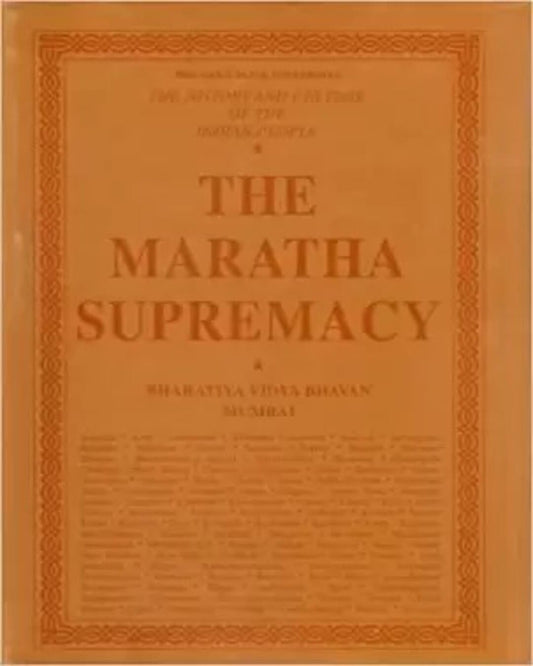 THE MARATHA SUPREMACY VOL. VIII [Paperback] - versoz.com