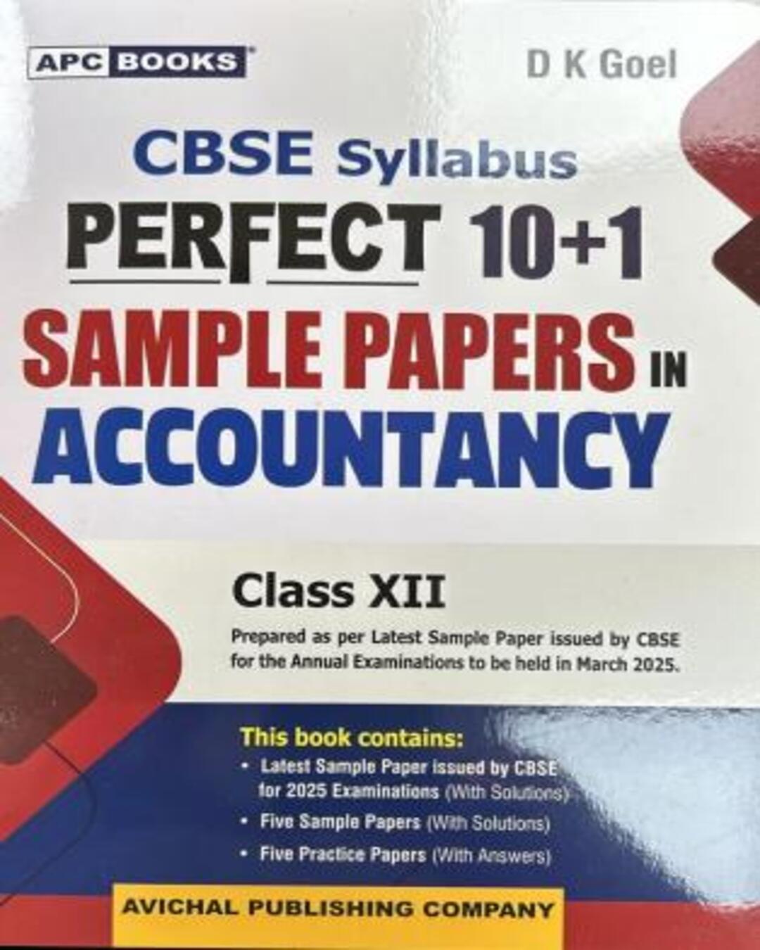 CBSE Perfect 10+1 Sample Papers in Accountancy Class 12 (2025)