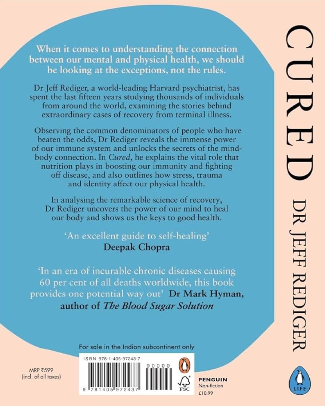 Cured : The Remarkable Science and Stories of Spontaneous Healing and Recovery by Jeff Rediger [Paperback] - versoz.com