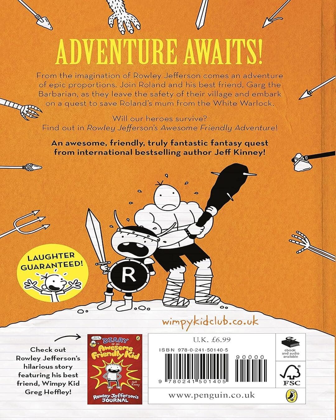 Rowley Jeffersons Awesome Friendly Adventure by Jeff Kinney [Paperback]